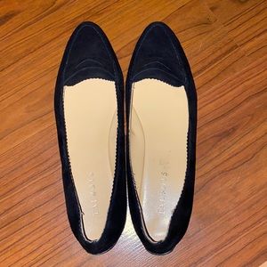 Talbots suede black flats